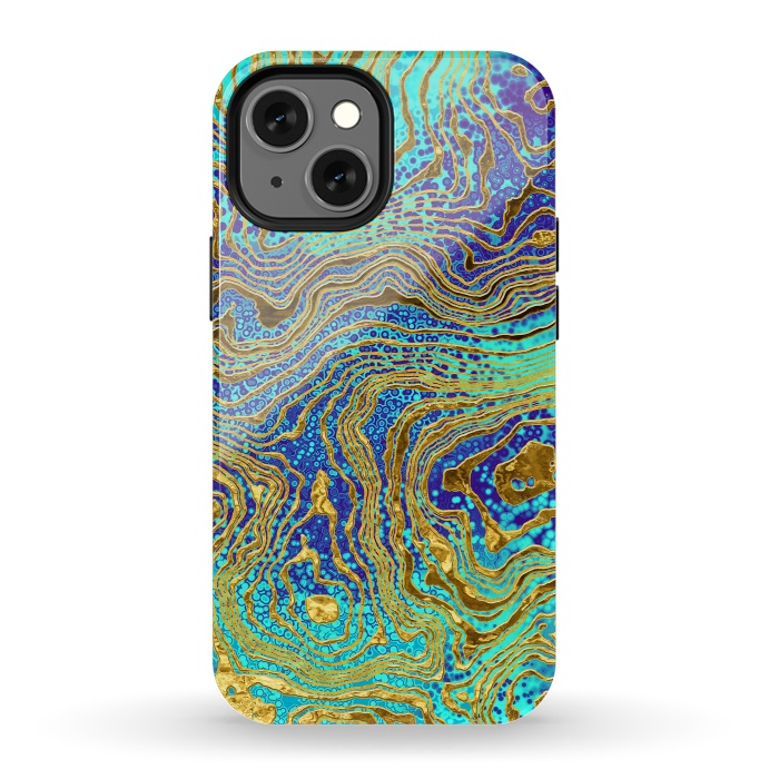 iPhone 13 mini StrongFit Abstract Marble III by Art Design Works