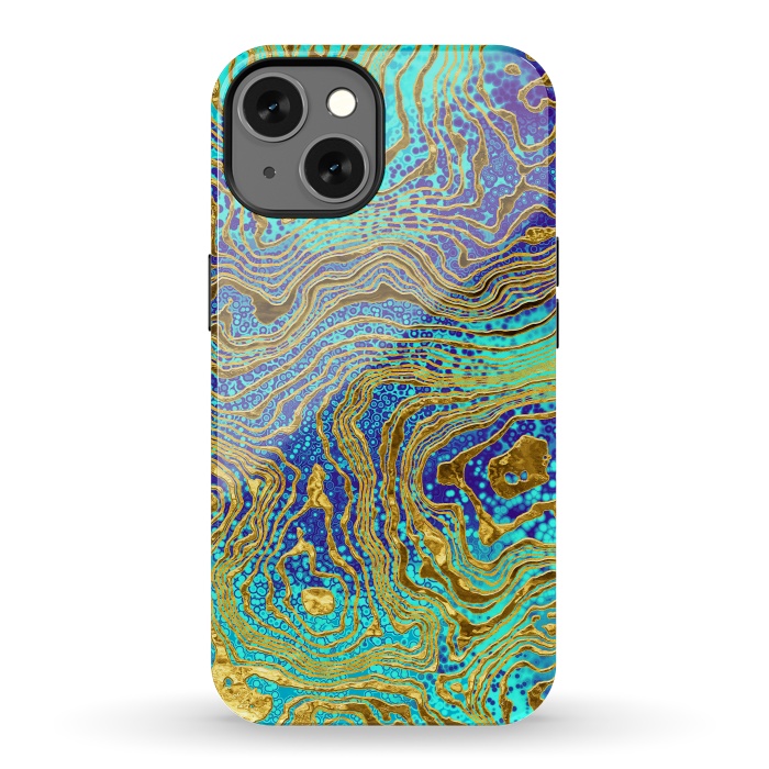 iPhone 13 StrongFit Abstract Marble III by Art Design Works