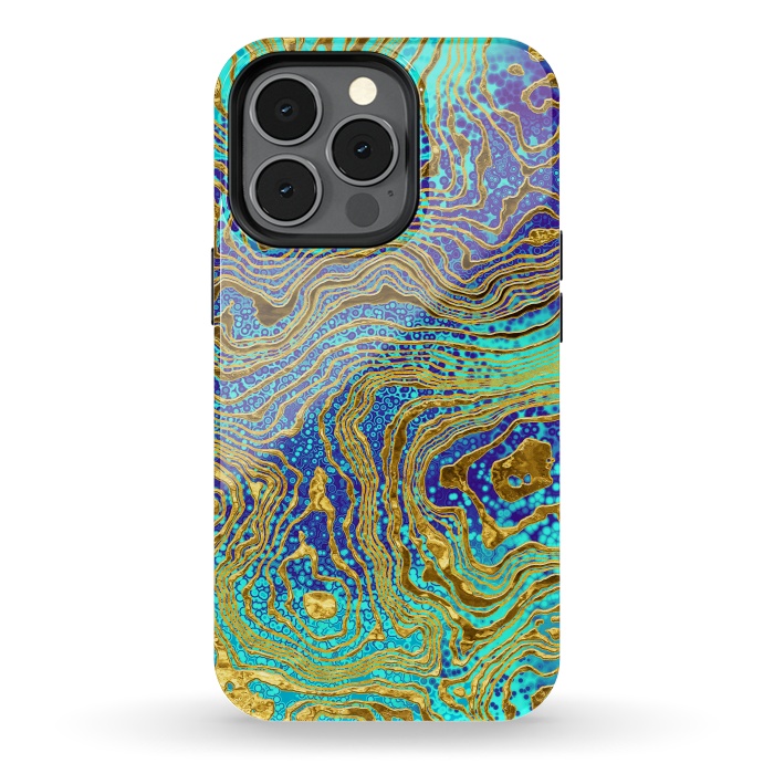 iPhone 13 pro StrongFit Abstract Marble III by Art Design Works