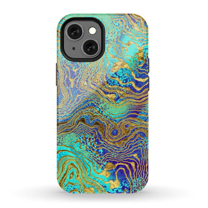 iPhone 13 mini StrongFit Abstract Marble V by Art Design Works