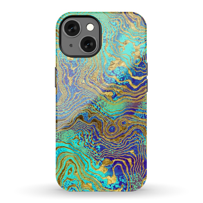 iPhone 13 StrongFit Abstract Marble V by Art Design Works