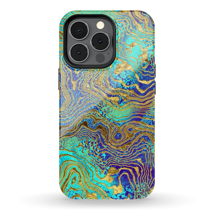 iPhone 13 pro StrongFit Abstract Marble V by Art Design Works