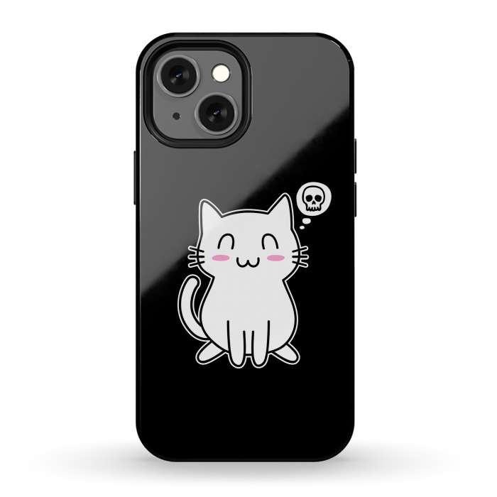 iPhone 13 mini StrongFit My Lovely Kitty by Mitxel Gonzalez