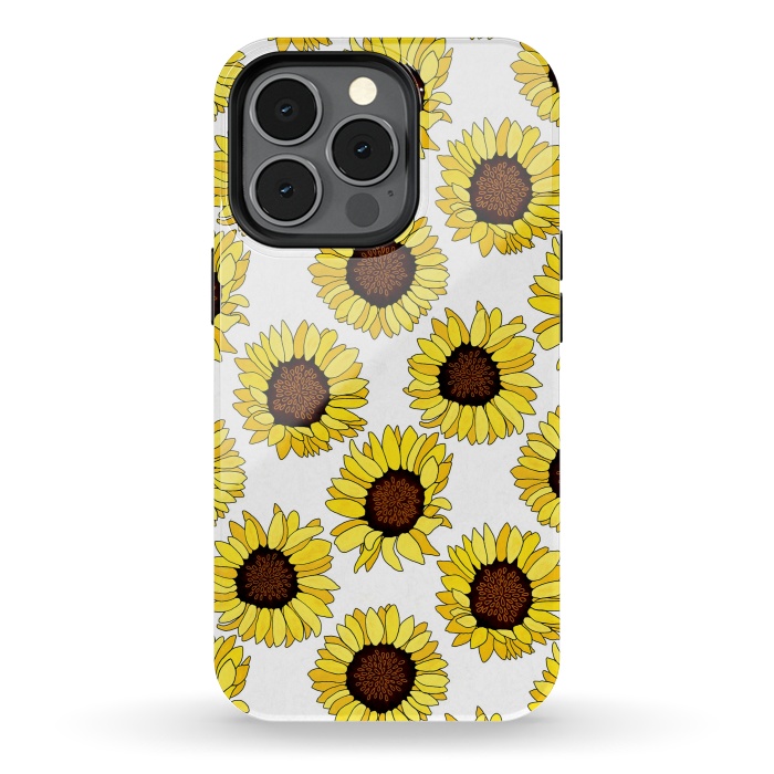 iPhone 13 pro StrongFit Sunflowers Are The new Roses! - White  by Tigatiga
