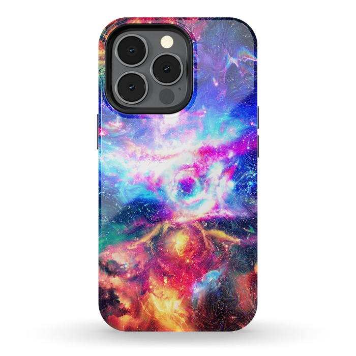 iPhone 13 pro StrongFit Colorful Galaxy by Art Design Works