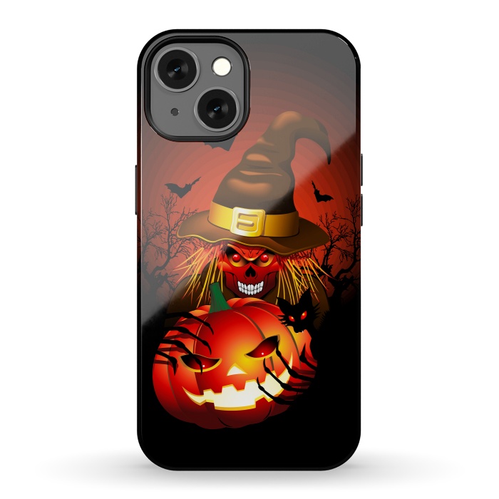 iPhone 13 StrongFit Skull Witch Halloween Monster by BluedarkArt