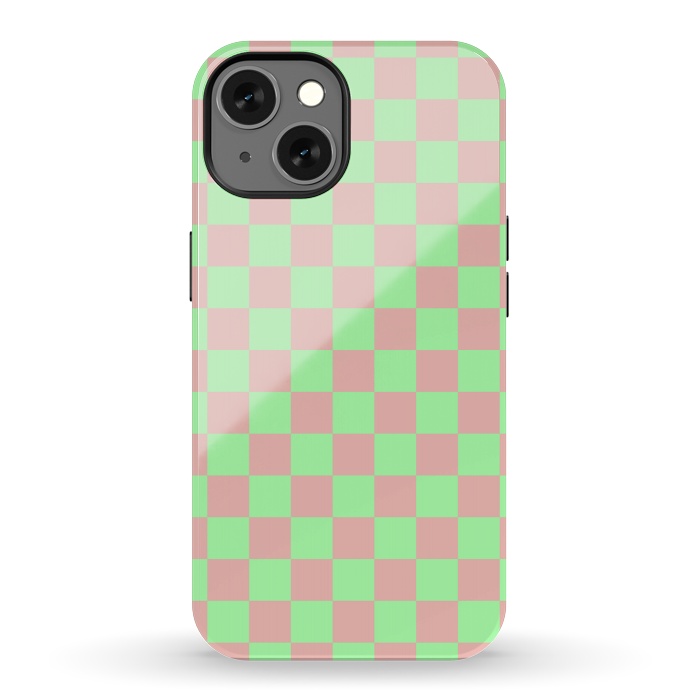 iPhone 13 StrongFit Checkered Pattern I by Art Design Works