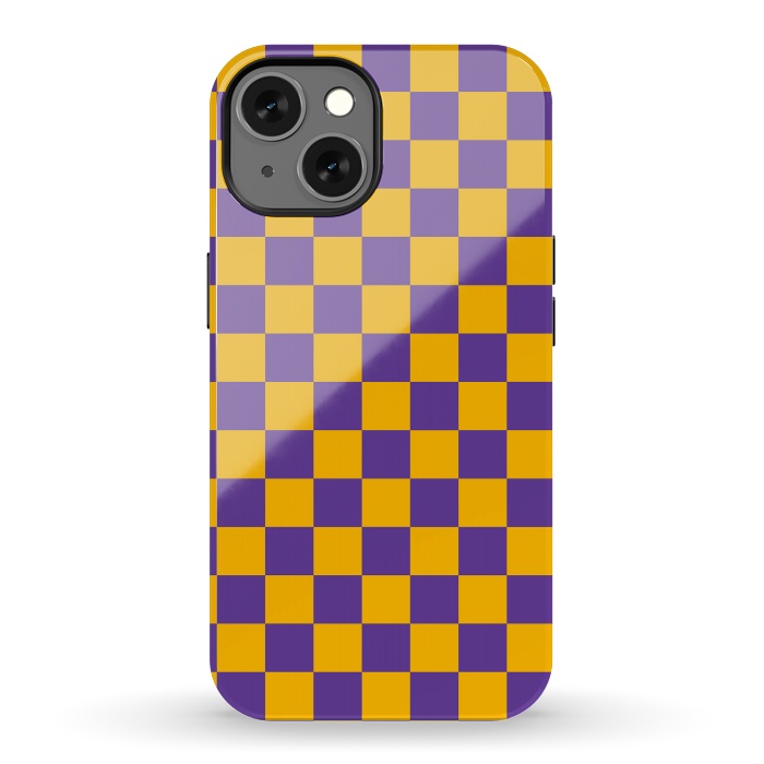 iPhone 13 StrongFit Checkered Pattern II by Art Design Works