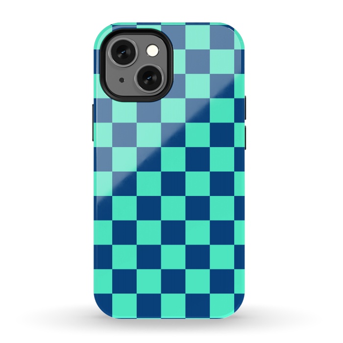 iPhone 13 mini StrongFit Checkered Pattern VI by Art Design Works