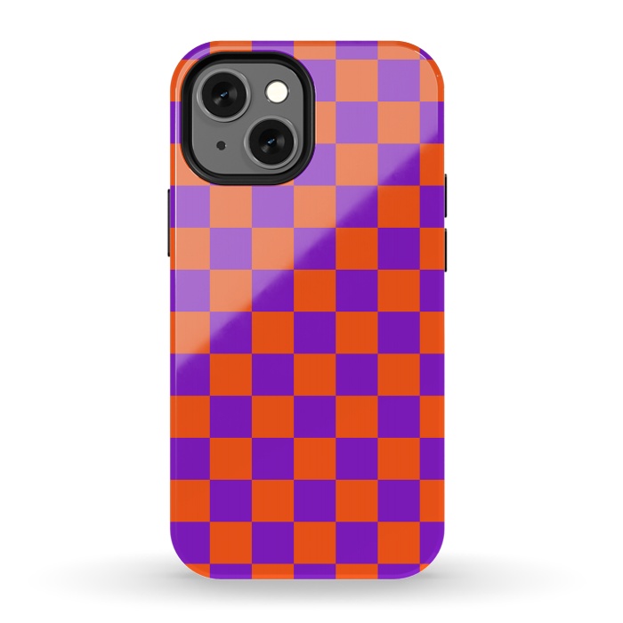 iPhone 13 mini StrongFit Checkered Pattern VIII by Art Design Works