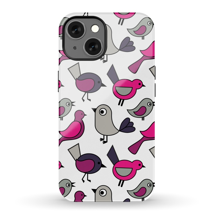 iPhone 13 StrongFit Cute birds by Martina