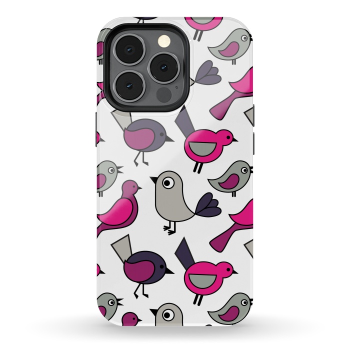 iPhone 13 pro StrongFit Cute birds by Martina