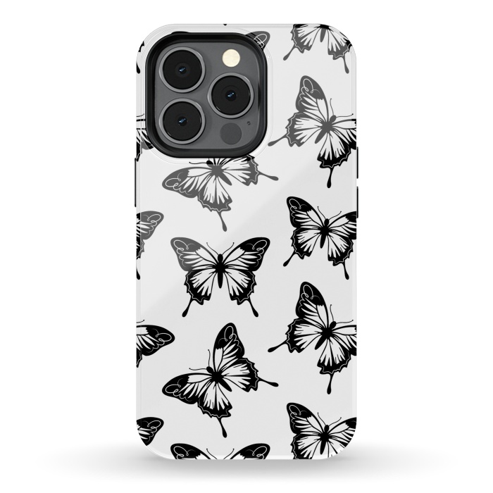 iPhone 13 pro StrongFit Elegant butterflies by Martina
