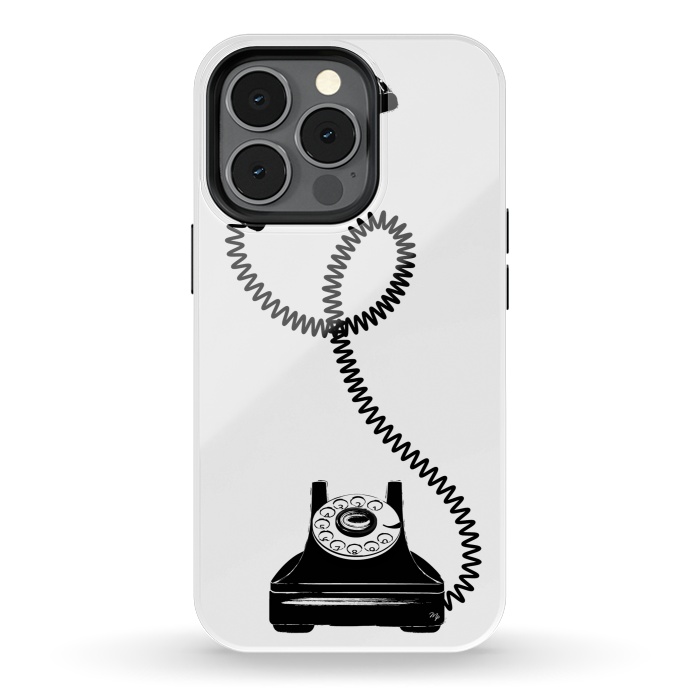 iPhone 13 pro StrongFit Black Vintage Phone by Martina