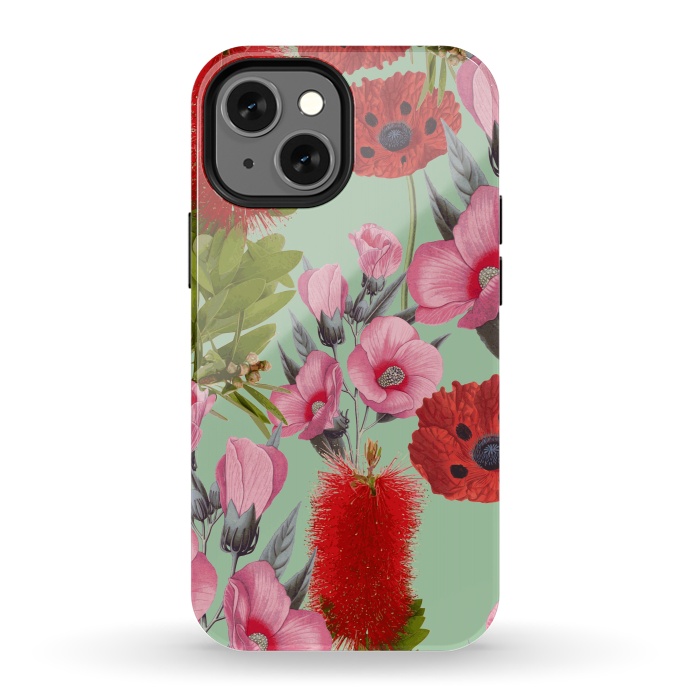 iPhone 13 mini StrongFit Bushland Florals by Zala Farah