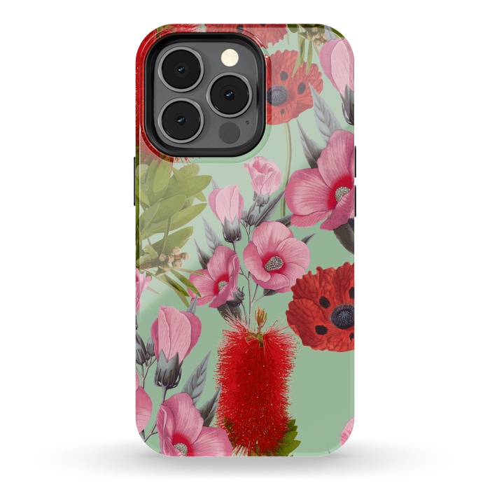 iPhone 13 pro StrongFit Bushland Florals by Zala Farah