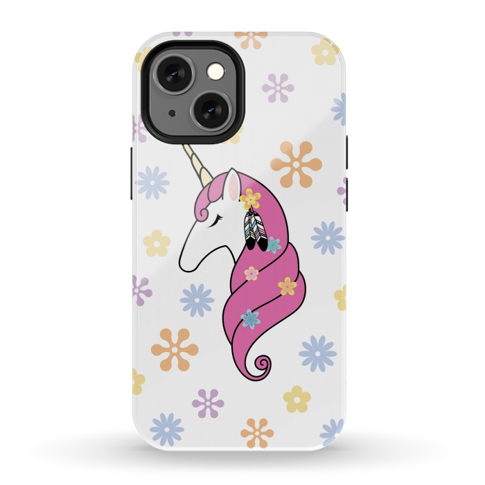 iPhone 13 mini StrongFit Hippie Unicorn by Laura Nagel