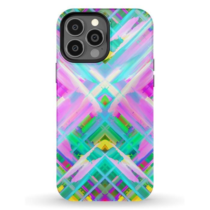 iPhone 13 Pro Max StrongFit Colorful digital art splashing G473 by Medusa GraphicArt