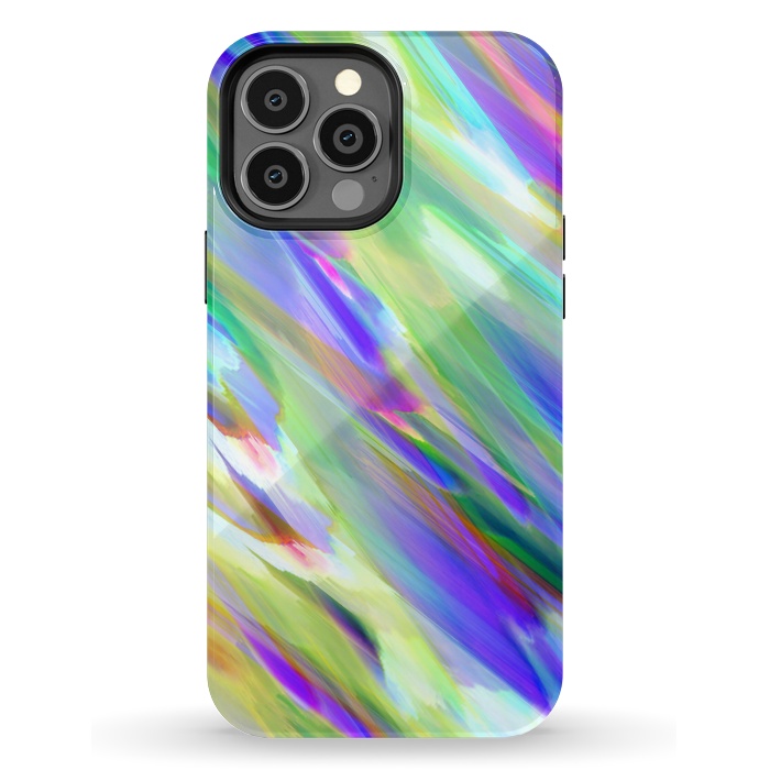 iPhone 13 Pro Max StrongFit Colorful digital art splashing G401 by Medusa GraphicArt