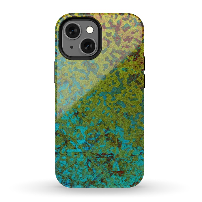 iPhone 13 mini StrongFit Colorful Corroded Background G292 by Medusa GraphicArt