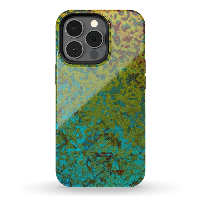 iPhone 13 pro StrongFit Colorful Corroded Background G292 by Medusa GraphicArt