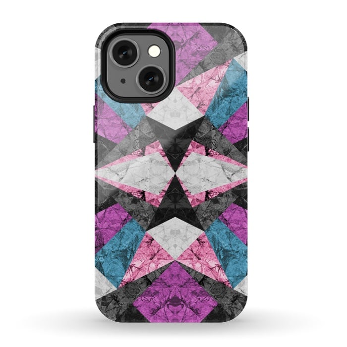 iPhone 13 mini StrongFit Marble Geometric Background G438 by Medusa GraphicArt