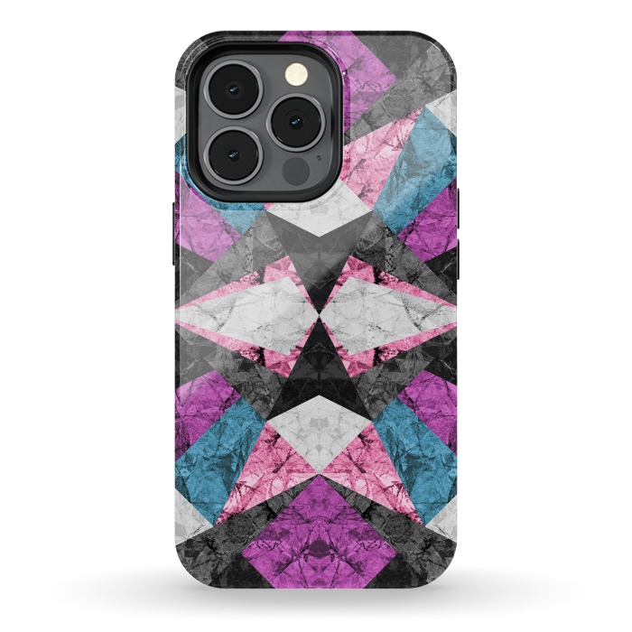 iPhone 13 pro StrongFit Marble Geometric Background G438 by Medusa GraphicArt