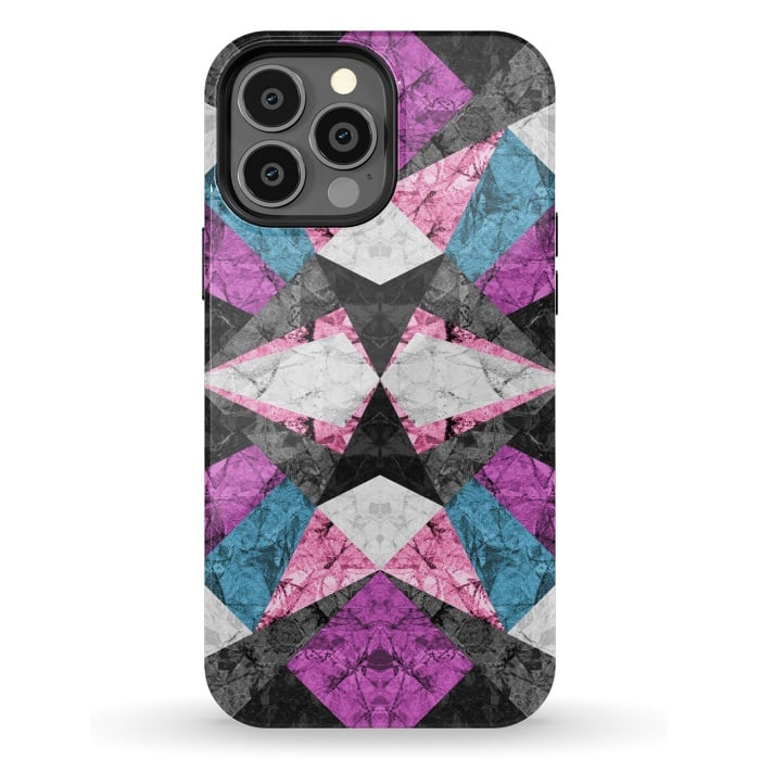 iPhone 13 Pro Max StrongFit Marble Geometric Background G438 by Medusa GraphicArt