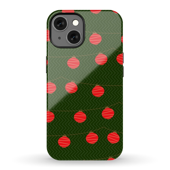 iPhone 13 StrongFit RED LIGHTS PATTERN by MALLIKA