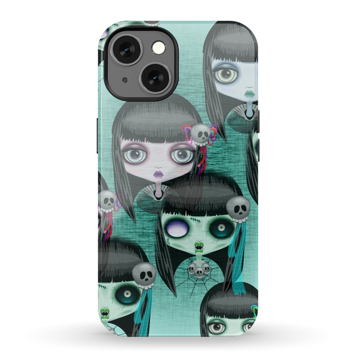 iPhone 13 StrongFit Zombie Doll The Dark Side  by BluedarkArt