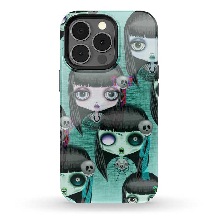 iPhone 13 pro StrongFit Zombie Doll The Dark Side  by BluedarkArt