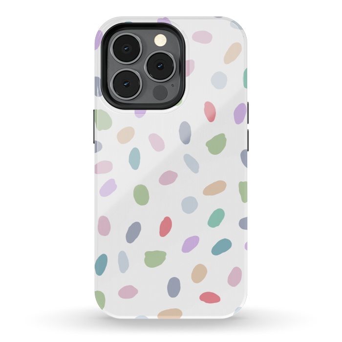 iPhone 13 pro StrongFit Color Oval Dots by Creativeaxle