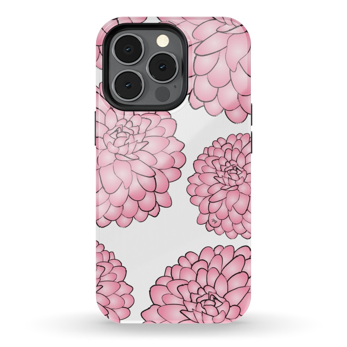iPhone 13 pro StrongFit Pink Chrysanthemum by Martina