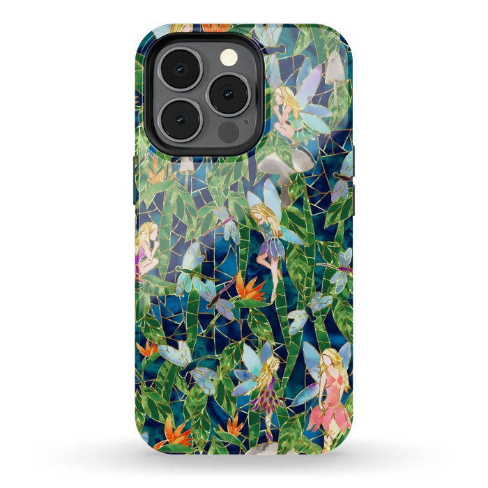 iPhone 13 pro StrongFit Emerald Forest Fairies by gingerlique