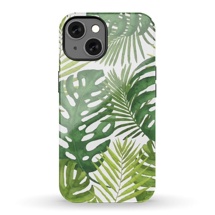 iPhone 13 StrongFit Tropicalist Monstera by Creativeaxle