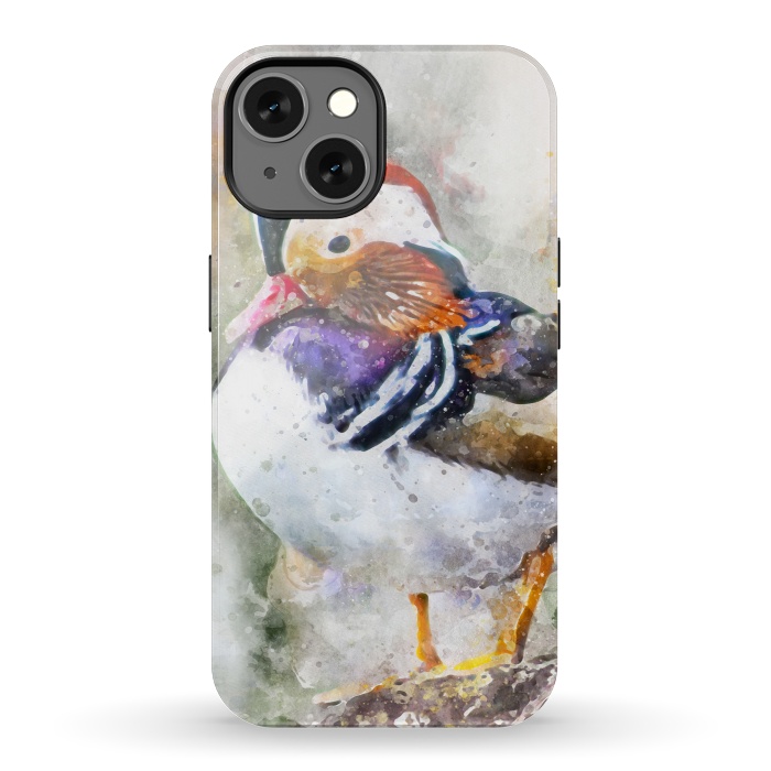 iPhone 13 StrongFit Mandarin Duck by Creativeaxle