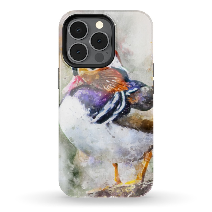 iPhone 13 pro StrongFit Mandarin Duck by Creativeaxle