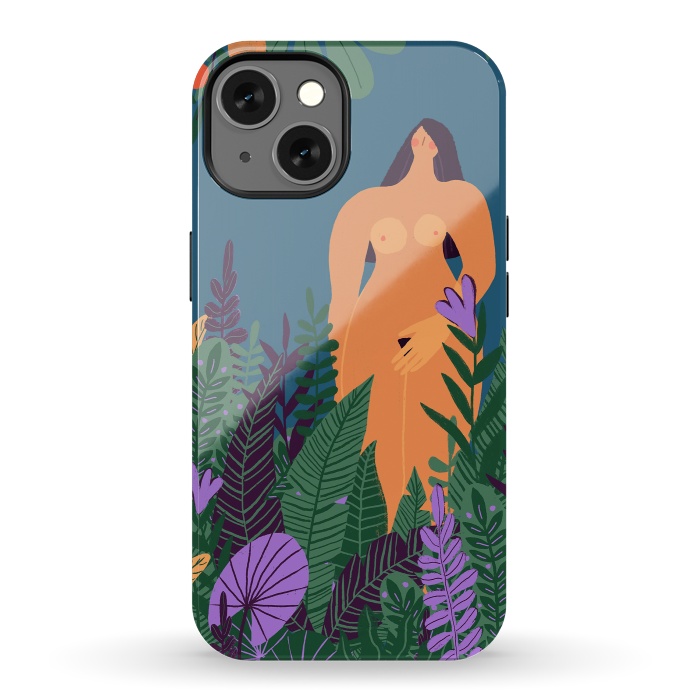 iPhone 13 StrongFit Eve - Nude Woman in Tropical Jungle by  Utart