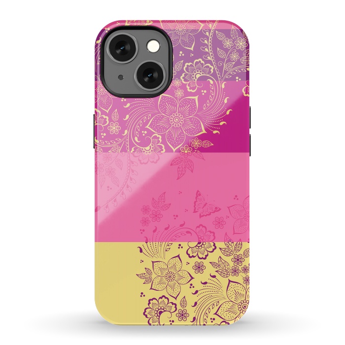 iPhone 13 StrongFit Wild Flowers by Rossy Villarreal