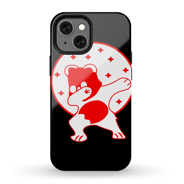 iPhone 13 mini StrongFit RED PANDA by MALLIKA
