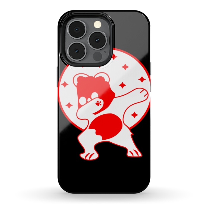 iPhone 13 pro StrongFit RED PANDA by MALLIKA