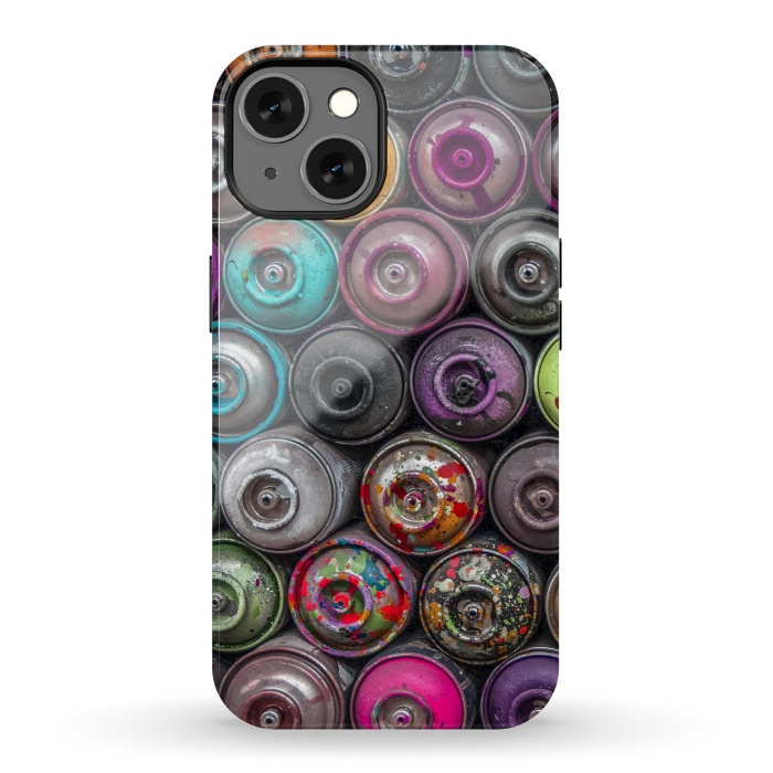iPhone 13 StrongFit Spray Paint Cans by Andrea Haase