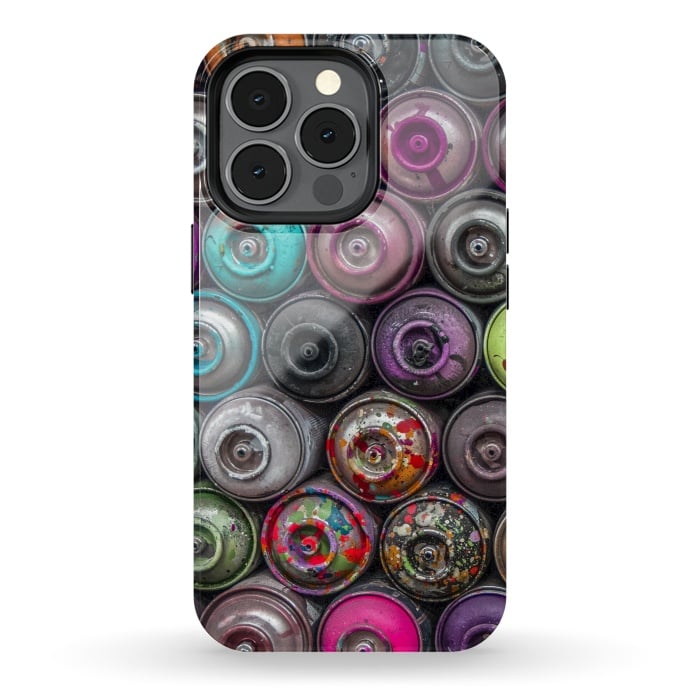 iPhone 13 pro StrongFit Spray Paint Cans by Andrea Haase