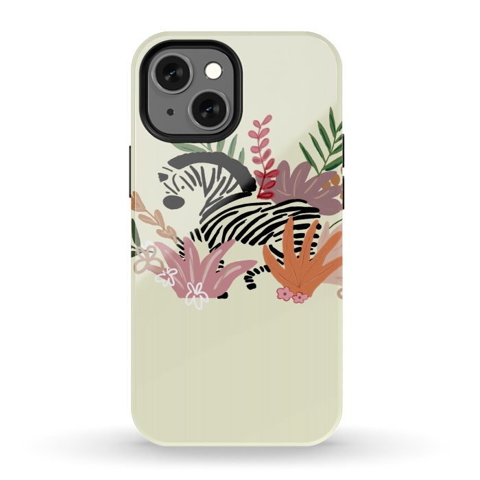 iPhone 13 mini StrongFit Zebra by Merveilleux Clement