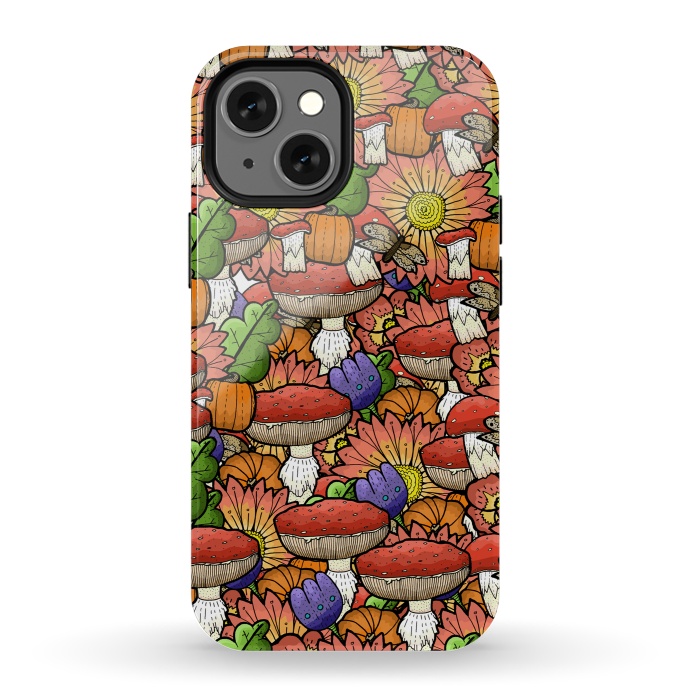 iPhone 13 mini StrongFit Autumn Pattern by Steve Wade (Swade)