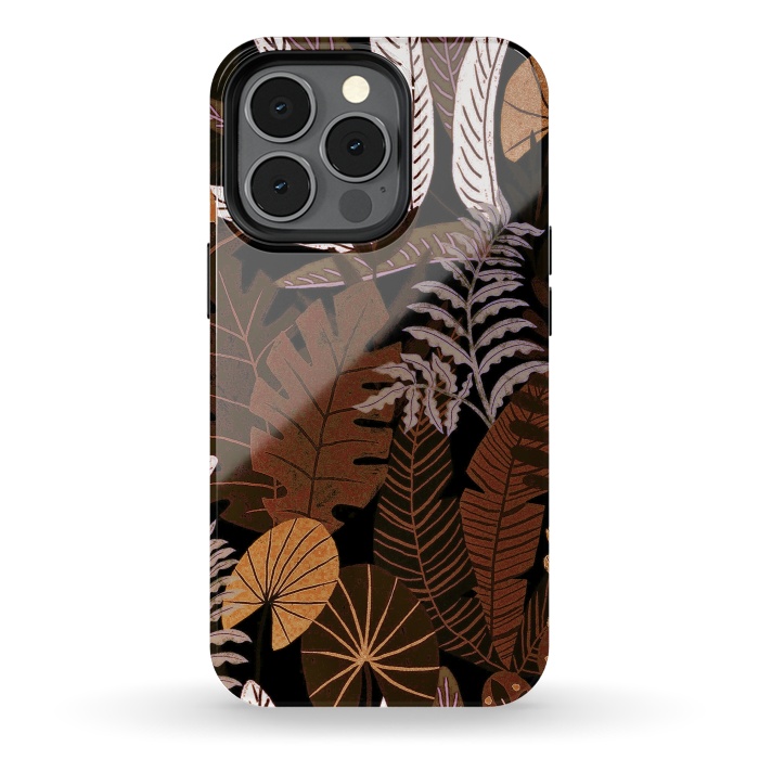 iPhone 13 pro StrongFit Eve's tropical Jungle at Night  by  Utart