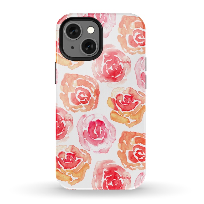 iPhone 13 mini StrongFit Rows of Roses  by Tigatiga