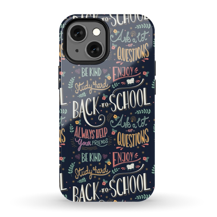 iPhone 13 mini StrongFit Back to school colorful by Jelena Obradovic