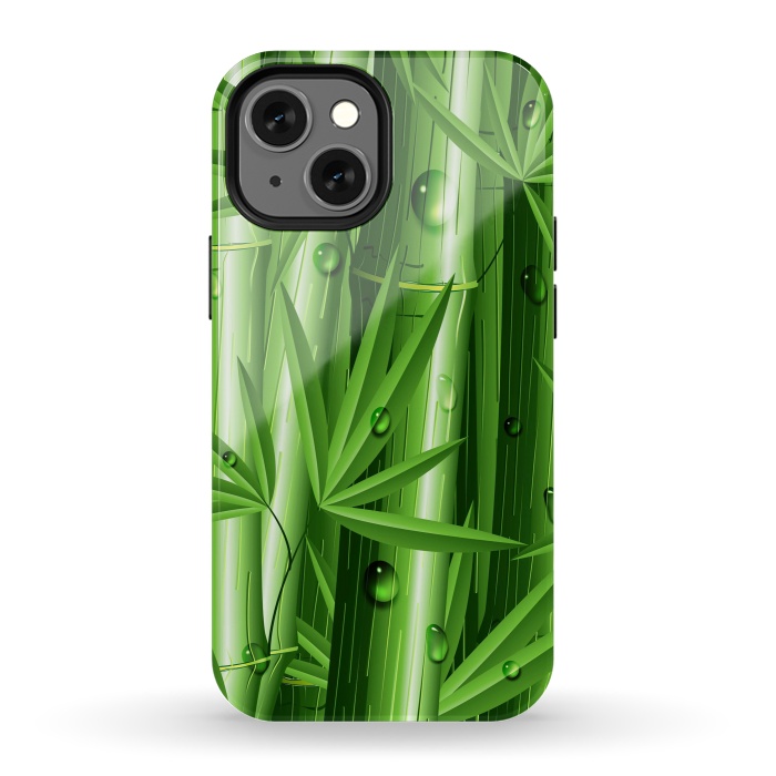iPhone 13 mini StrongFit Bamboo Jungle Zen by BluedarkArt