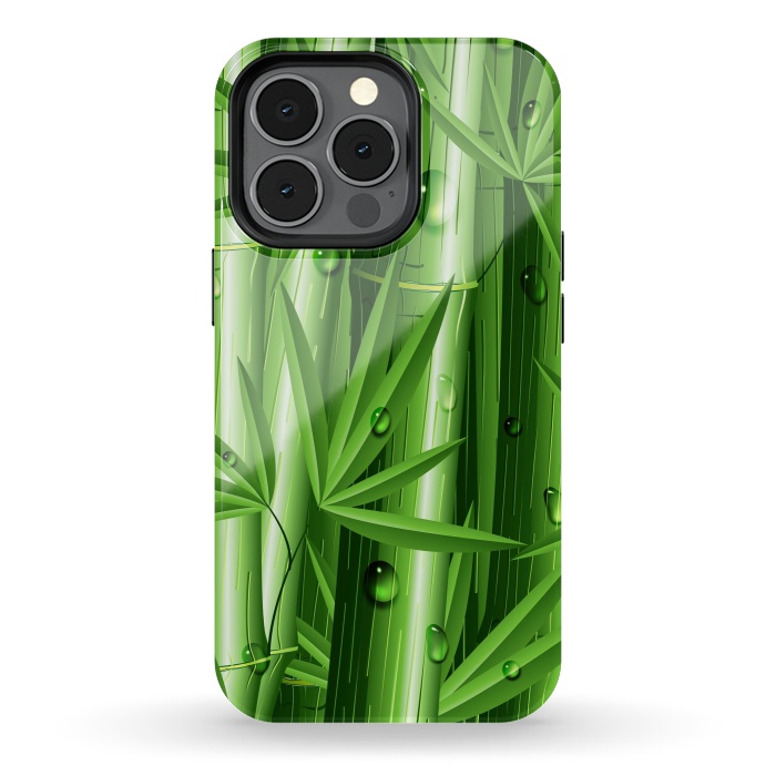 iPhone 13 pro StrongFit Bamboo Jungle Zen by BluedarkArt